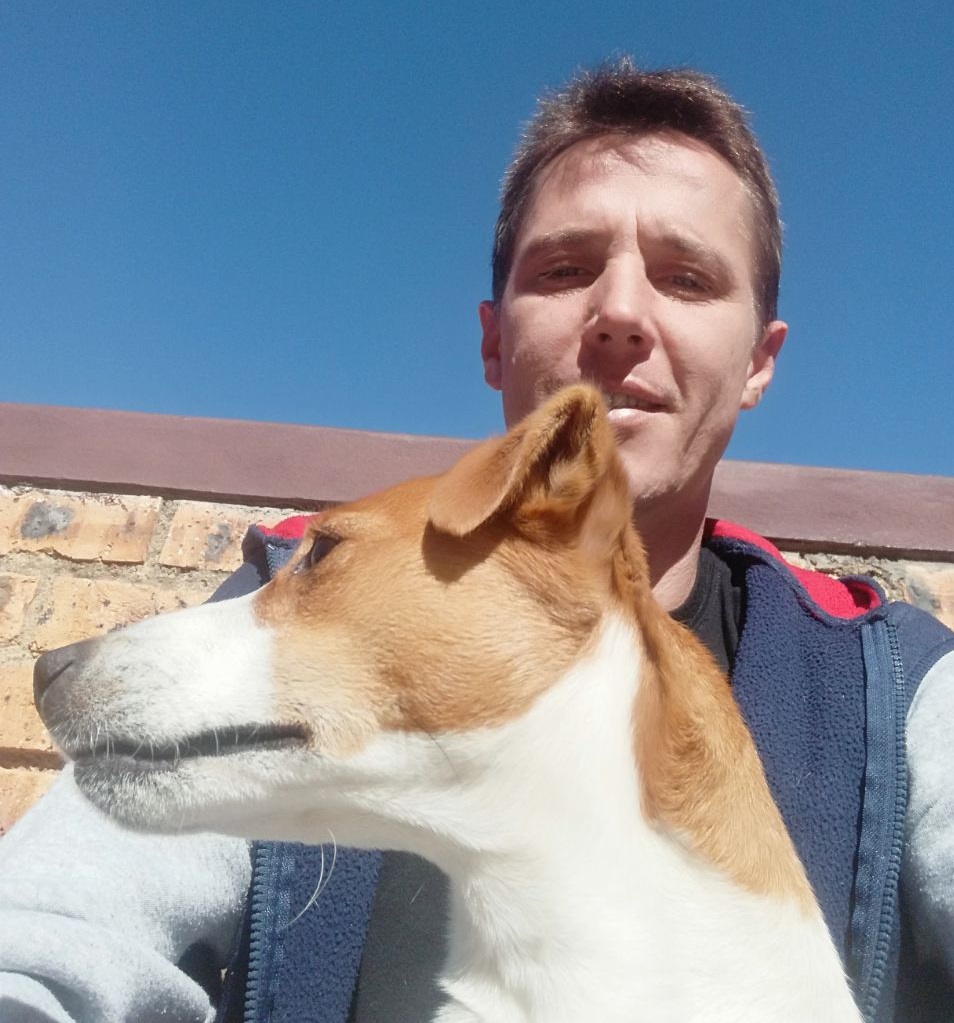 Fanie with his dog